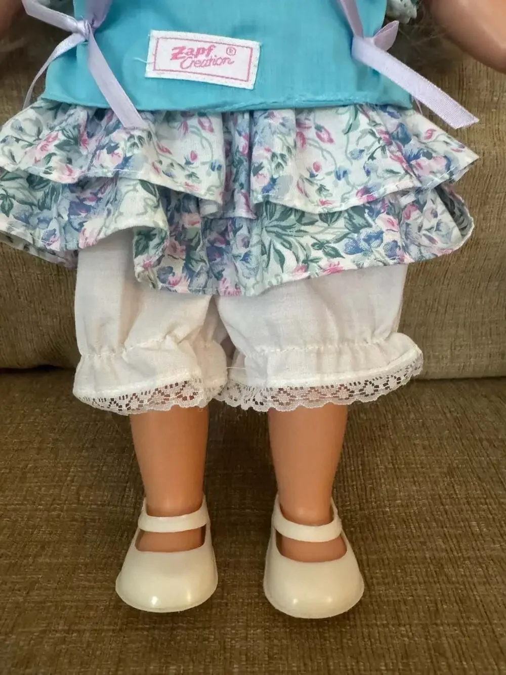 Vintage 1990 Zapf Creation Balica Blonde Girl Doll with Original Outfit